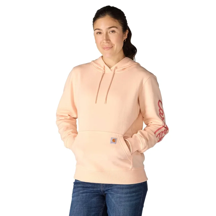 Sudadera con capucha y Script Logo para mujer
