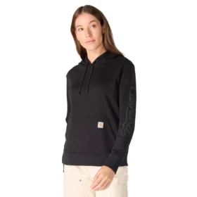 Sudadera con capucha y Script Logo para mujer