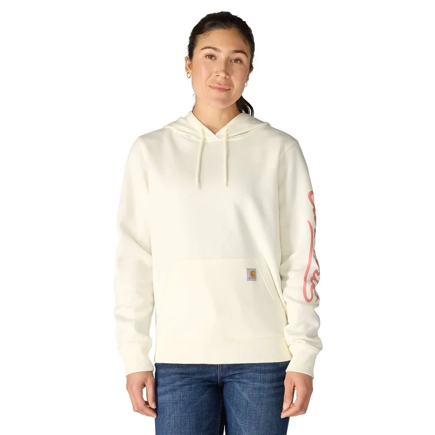 Sudadera con capucha y Script Logo para mujer