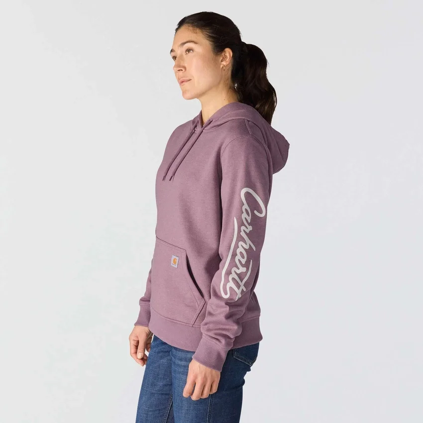 Sudadera con capucha y Script Logo para mujer
