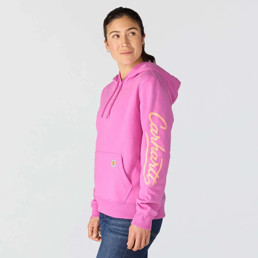 Sudadera con capucha y Script Logo para mujer