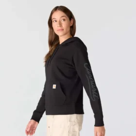 Sudadera con capucha y Script Logo para mujer