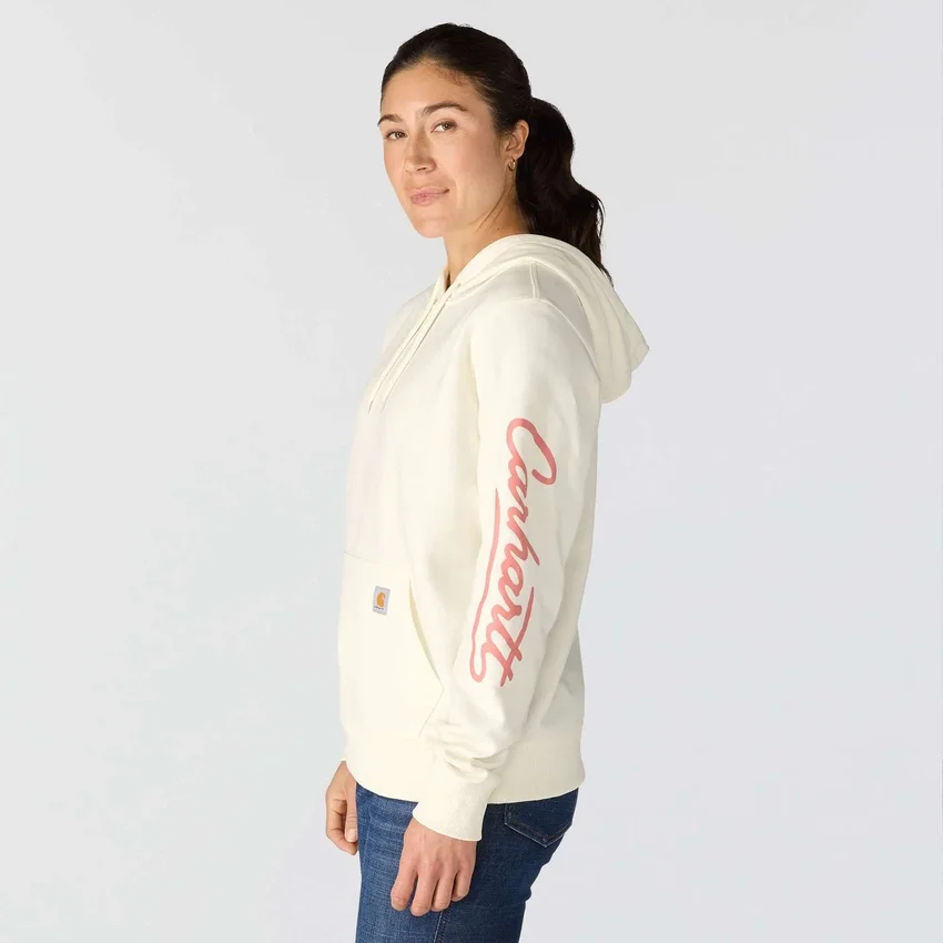 Sudadera con capucha y Script Logo para mujer