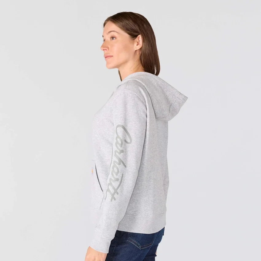 Sudadera con capucha y Script Logo para mujer