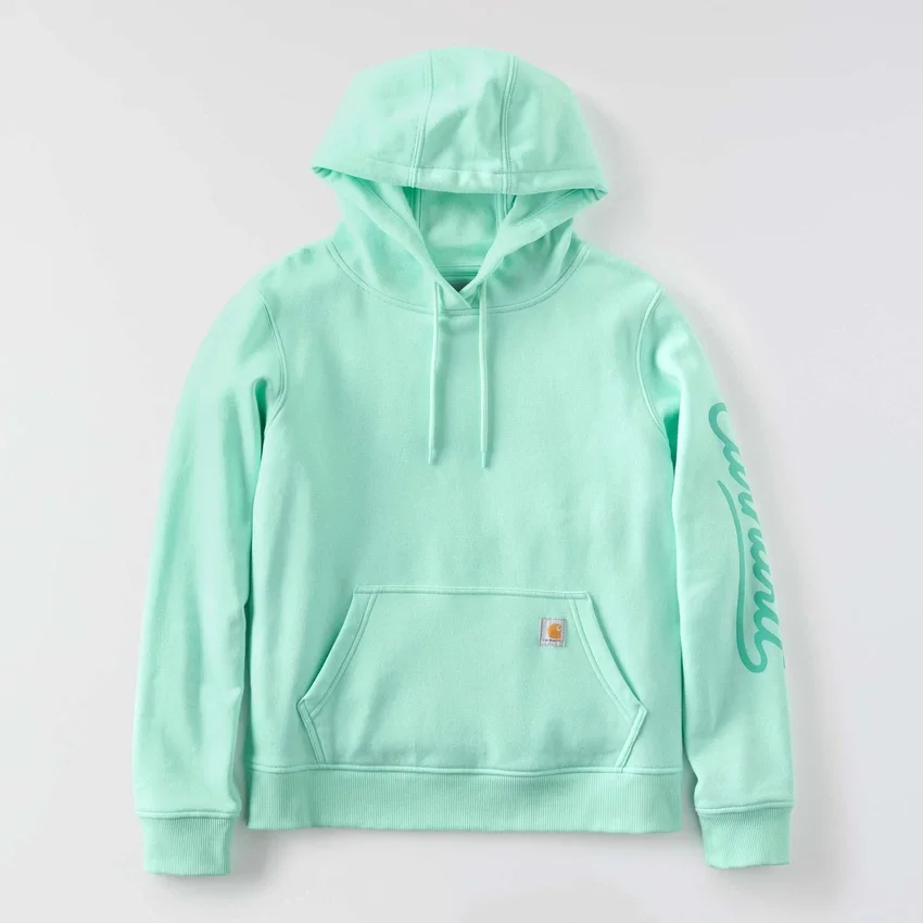 Sudadera con capucha y Script Logo para mujer