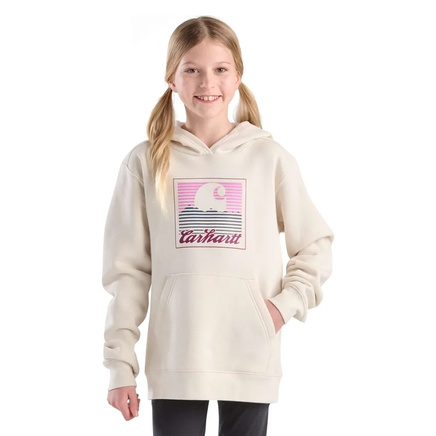 Sudadera con manguitos largos y estampado para niñas (niños pequeños/niños/jóvenes)