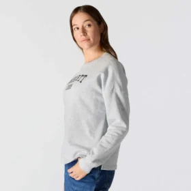 Sudadera cuello redondo con estampado carhartt 1889 de peso medio y corte holgado para mujer