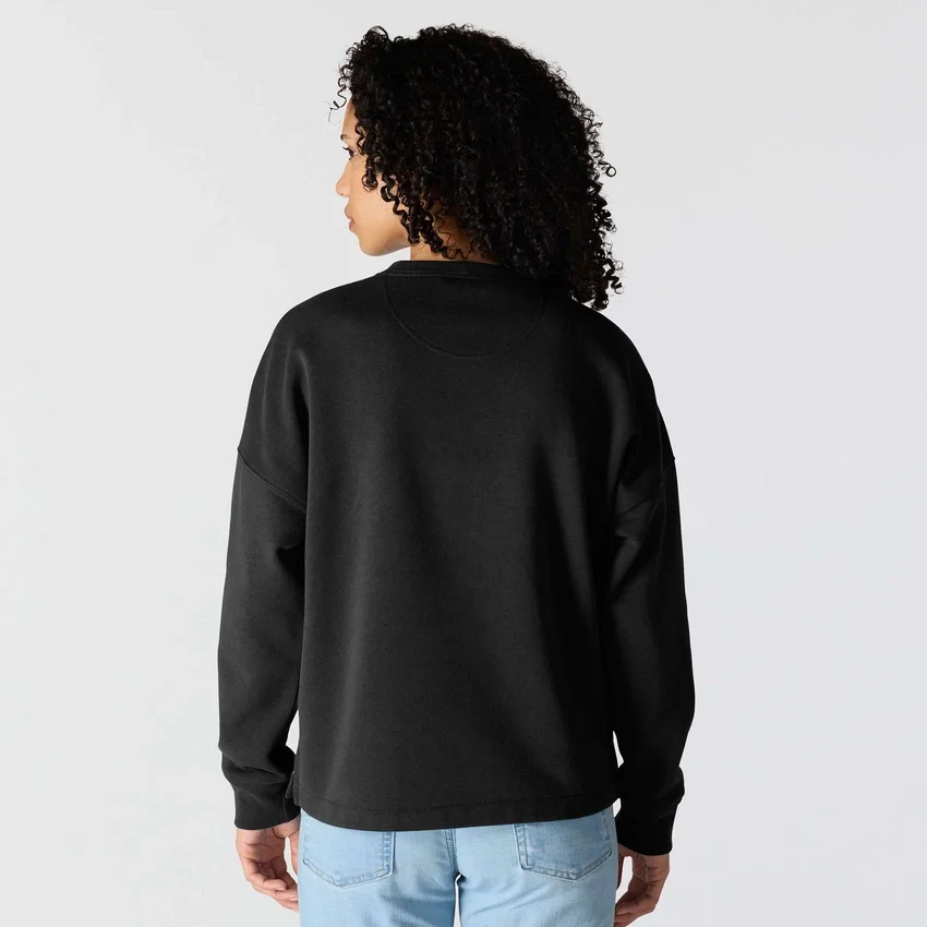 Sudadera cuello redondo con estampado carhartt 1889 de peso medio y corte holgado para mujer