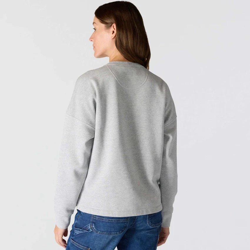 Sudadera cuello redondo con estampado carhartt 1889 de peso medio y corte holgado para mujer