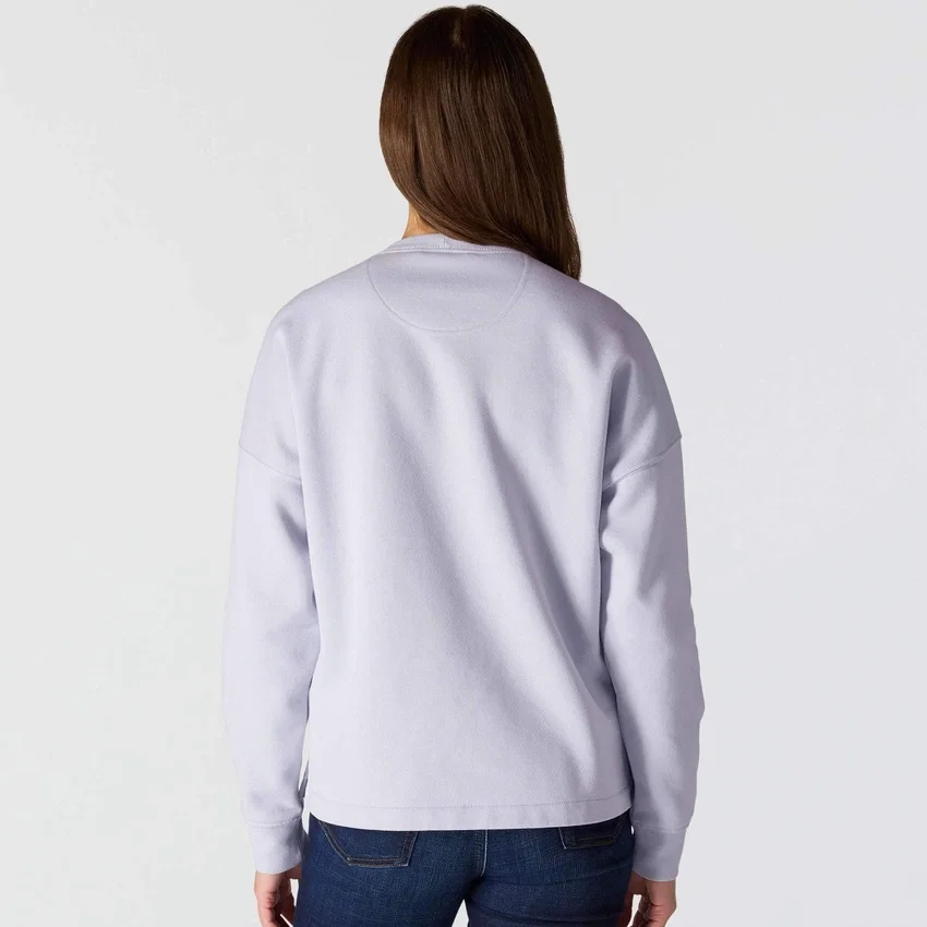 Sudadera cuello redondo con estampado carhartt 1889 de peso medio y corte holgado para mujer