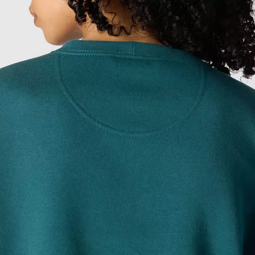 Sudadera cuello redondo con estampado carhartt 1889 de peso medio y corte holgado para mujer