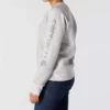 Sudadera cuello redondo con estampado gráfico, corte holgado y peso medio para mujer