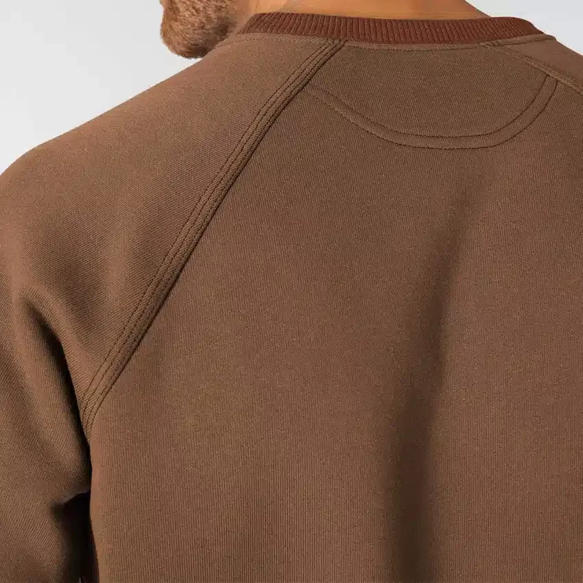 Sudadera cuello redondo de forro polar grueso de la serie Crafted para hombre