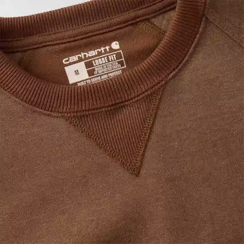 Sudadera cuello redondo de forro polar grueso de la serie Crafted para hombre