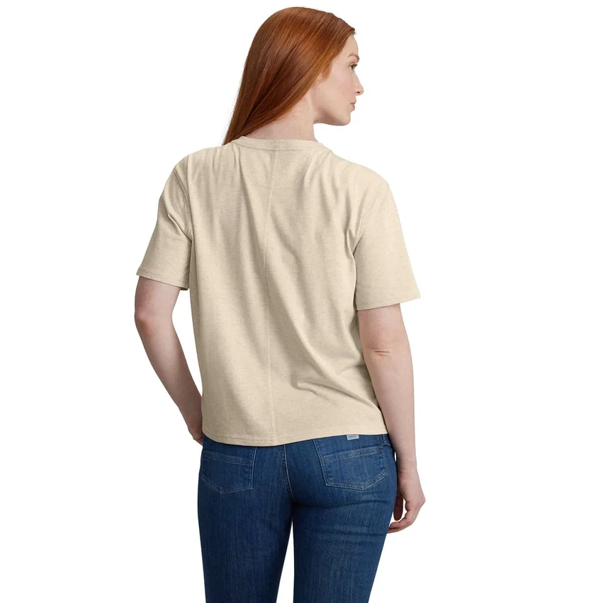 Sudadera cuello redondo ligera de Tencel para mujer