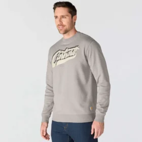 Sudadera de cuello redondo con estampado Sawyer para hombre