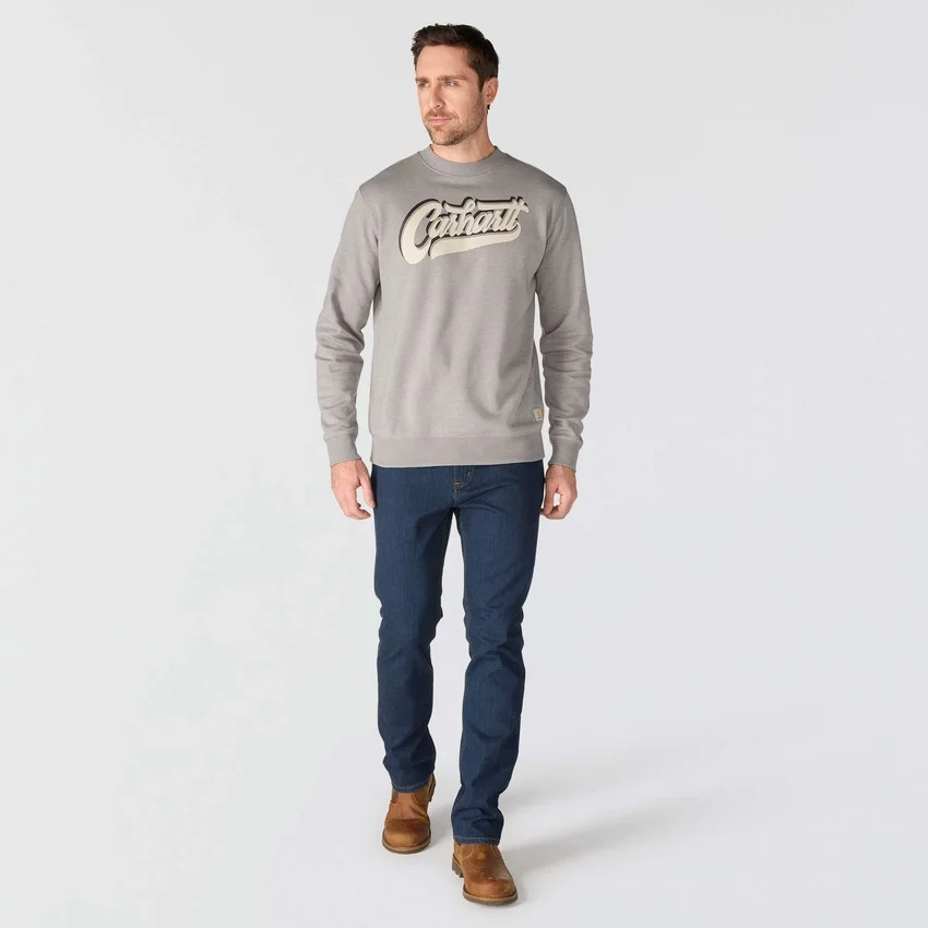 Sudadera de cuello redondo con estampado Sawyer para hombre