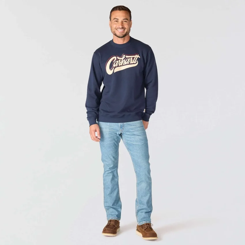 Sudadera de cuello redondo con estampado Sawyer para hombre