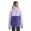 Sudadera de felpa con manguitos largos y cremallera de un cuarto para niñas (niños pequeños/niños/jóvenes)