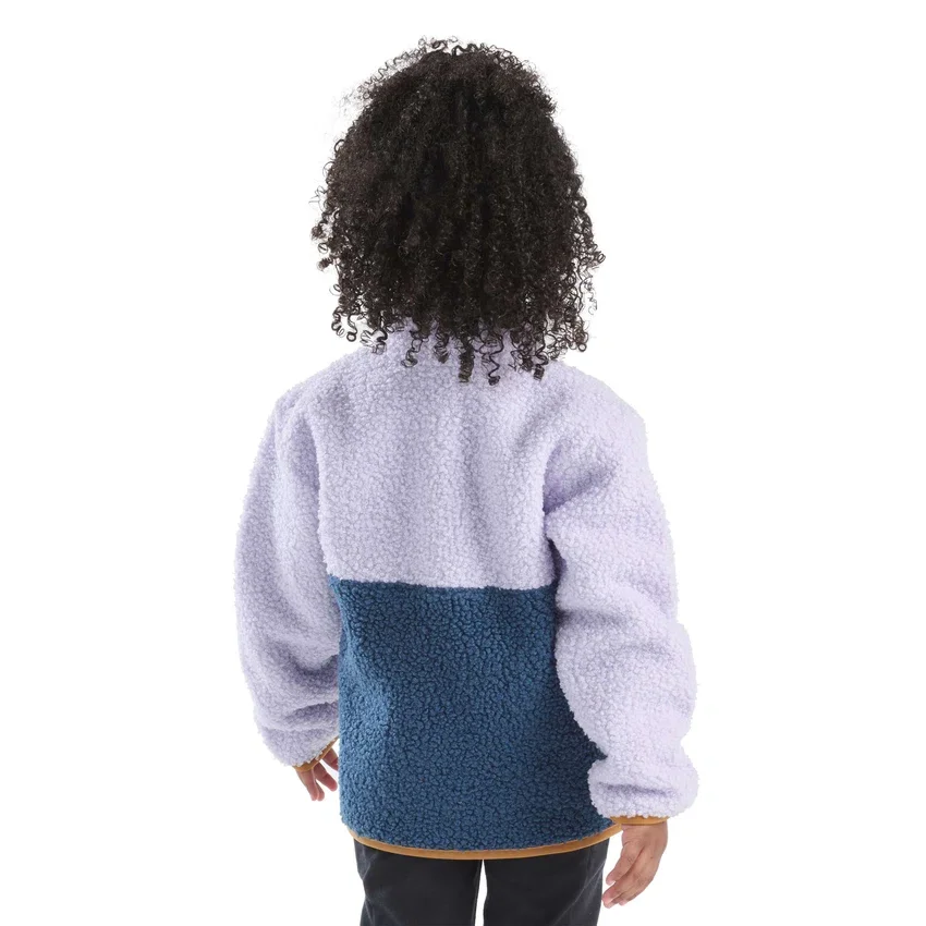 Sudadera de felpa con manguitos largos y cremallera de un cuarto para niñas (niños pequeños/niños/jóvenes)