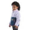 Sudadera de felpa con manguitos largos y cremallera de un cuarto para niñas (niños pequeños/niños/jóvenes)