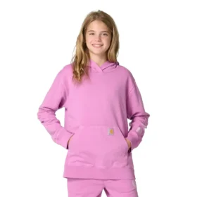 Sudadera de manguitos largos para niña, teñida en prenda y rediseñada (niños/jóvenes)