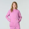 Sudadera de manguitos largos para niña, teñida en prenda y rediseñada (niños/jóvenes)