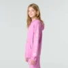 Sudadera de manguitos largos para niña, teñida en prenda y rediseñada (niños/jóvenes)