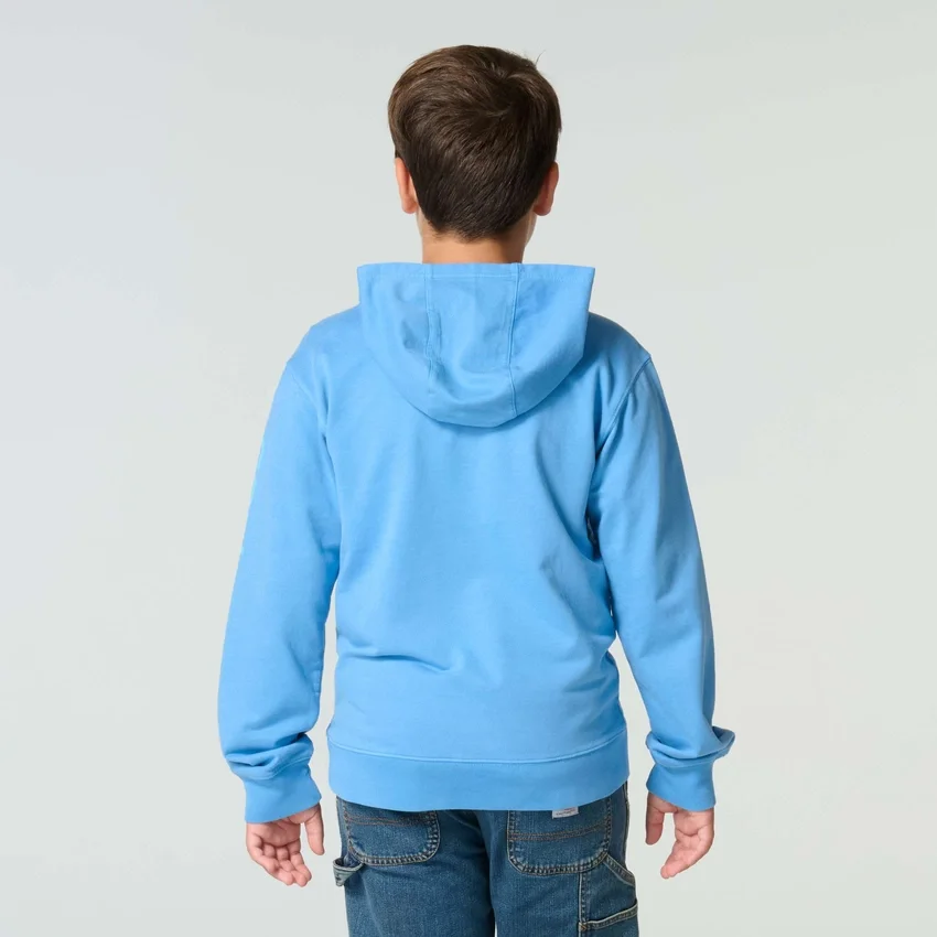 Sudadera de manguitos largos para niño, teñida en prenda y rediseñada (niños/jóvenes)