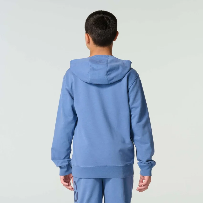 Sudadera de manguitos largos para niño, teñida en prenda y rediseñada (niños/jóvenes)