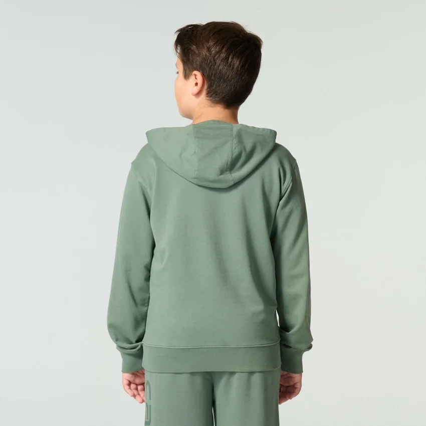 Sudadera de manguitos largos para niño, teñida en prenda y rediseñada (niños/jóvenes)