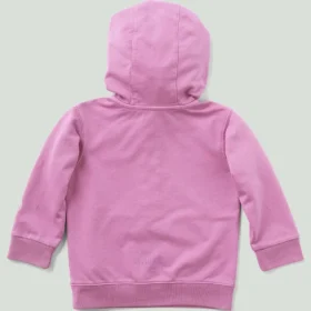 Sudadera de manguitos largos para niños con medio cremallero, teñida en prenda y rediseñada (Bebés/Niños pequeños)