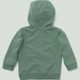 Sudadera de manguitos largos para niños con medio cremallero, teñida en prenda y rediseñada (Bebés/Niños pequeños)