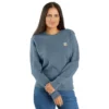 Sudadera ligera de cuello redondo de Tencel para mujer