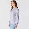 Sudadera ligera de cuello redondo de Tencel para mujer