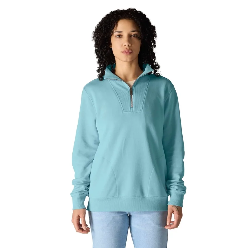 Sudadera ligera de Tencel con media cremallera para mujer