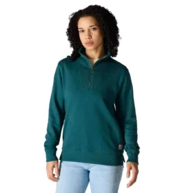 Sudadera ligera de Tencel con media cremallera para mujer