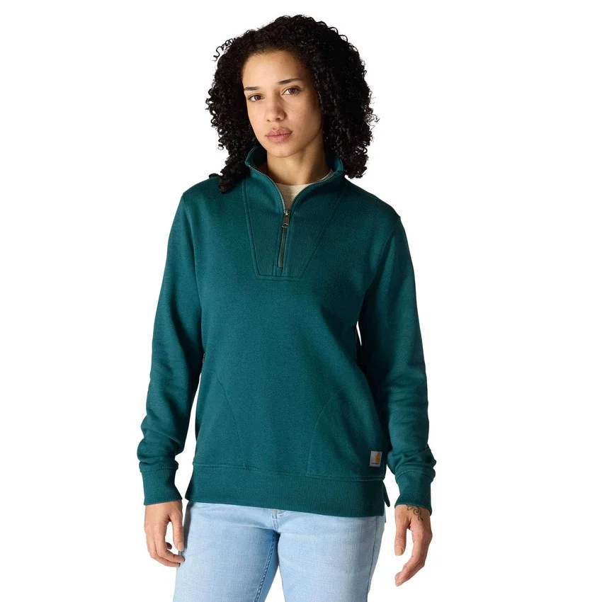 Sudadera ligera de Tencel con media cremallera para mujer