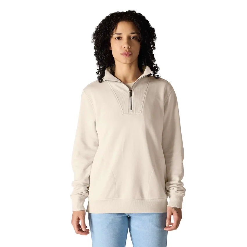 Sudadera ligera de Tencel con media cremallera para mujer
