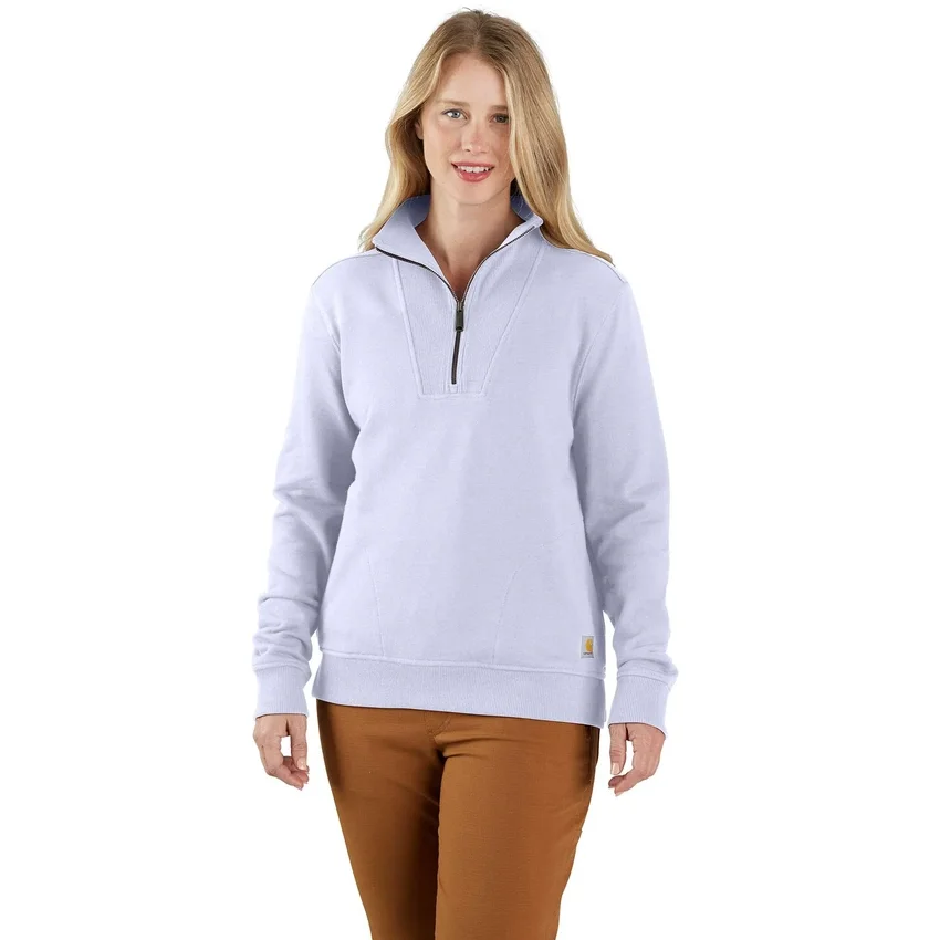 Sudadera ligera de Tencel con media cremallera para mujer