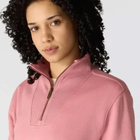 Sudadera ligera de Tencel con media cremallera para mujer