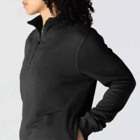 Sudadera ligera de Tencel con media cremallera para mujer