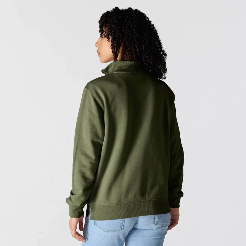 Sudadera ligera de Tencel con media cremallera para mujer