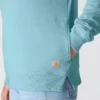 Sudadera ligera de Tencel con media cremallera para mujer