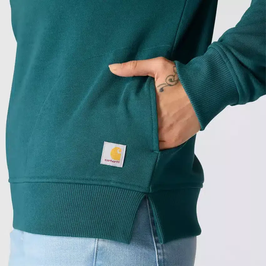 Sudadera ligera de Tencel con media cremallera para mujer