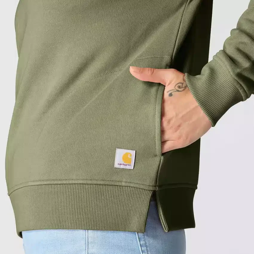 Sudadera ligera de Tencel con media cremallera para mujer
