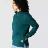 Sudadera ligera de Tencel con media cremallera para mujer
