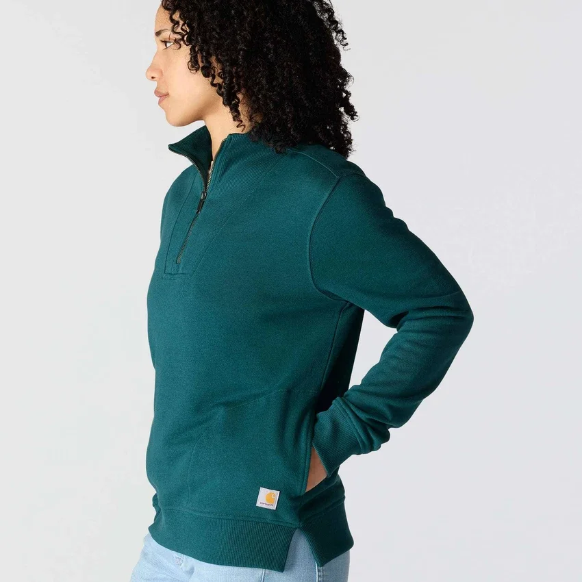 Sudadera ligera de Tencel con media cremallera para mujer