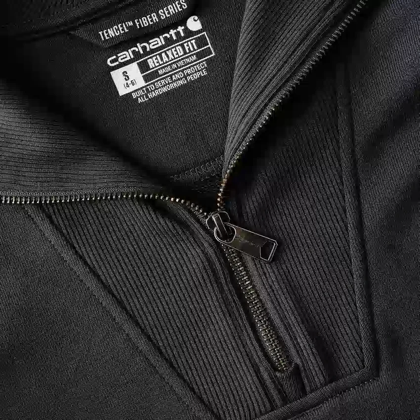 Sudadera ligera de Tencel con media cremallera para mujer