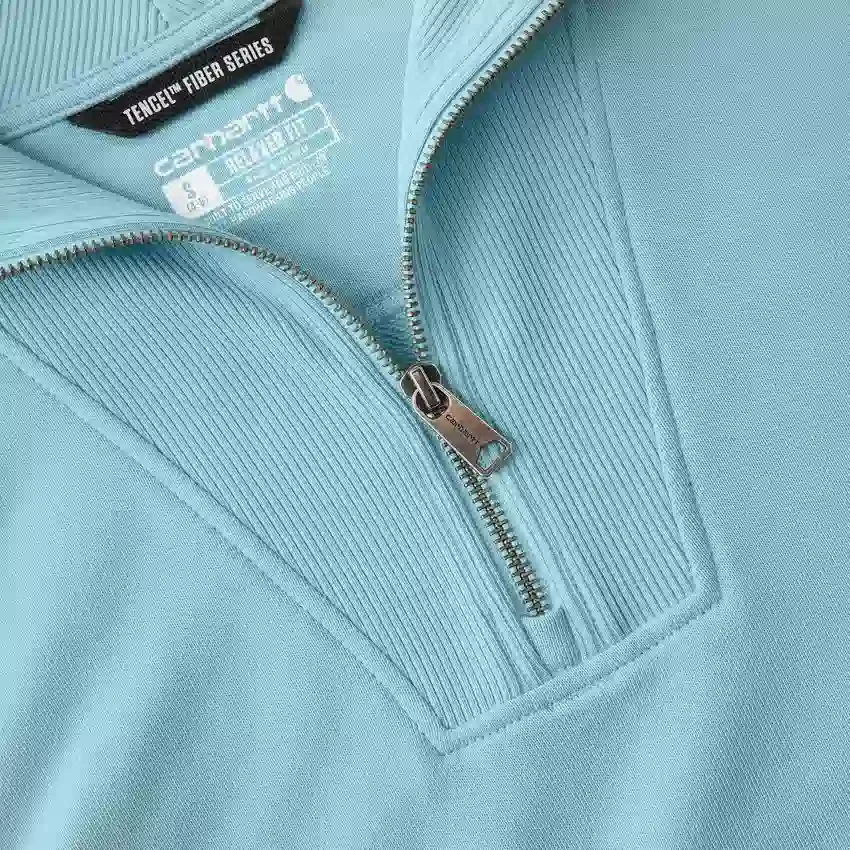 Sudadera ligera de Tencel con media cremallera para mujer